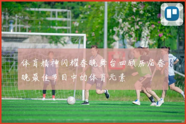 体育精神闪耀春晚舞台回顾历届春晚最佳节目中的体育元素